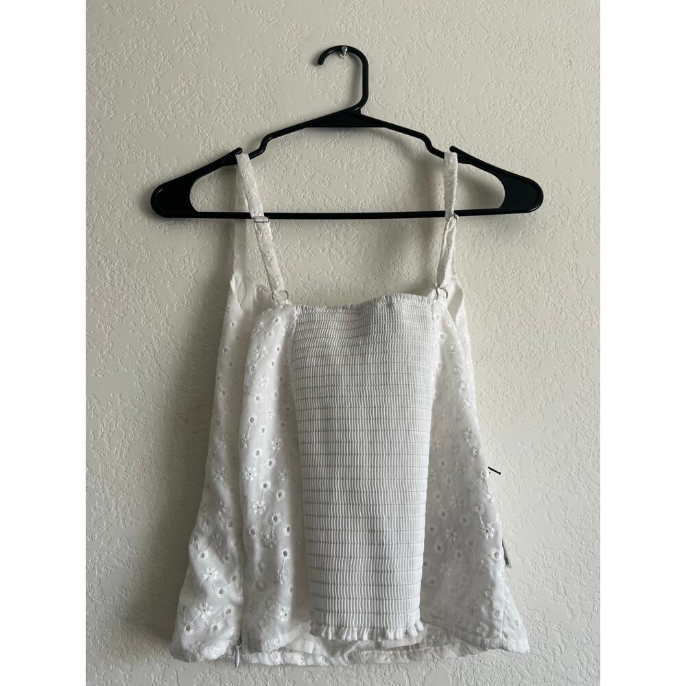 SZ 4 Reformation Hattie Top White Eyelet NWT - Picture 4 of 5